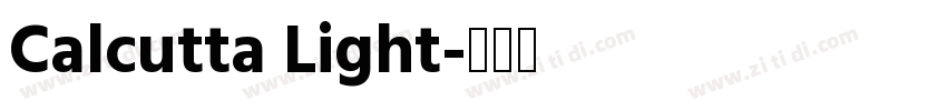 Calcutta Light字体转换